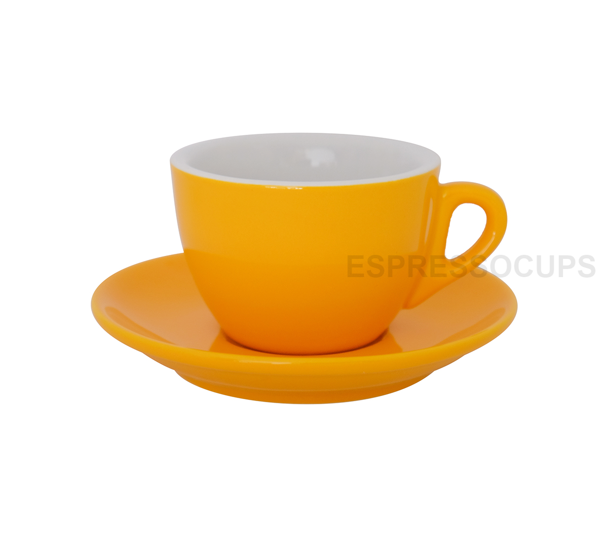 "ROSA" Cappuccino Cups 165ml - yellow